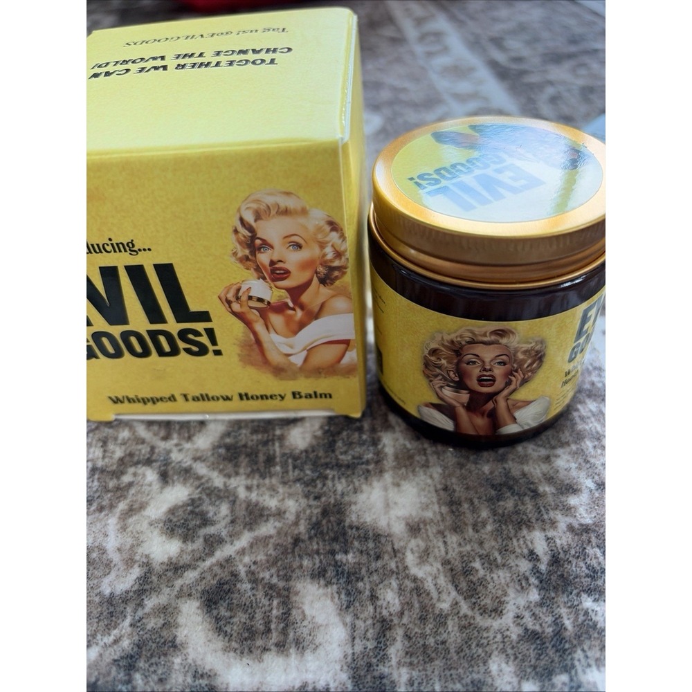 Evil Fines Whipped Tallow Honey & For Lips Face Balm Body 180g For Skin Care